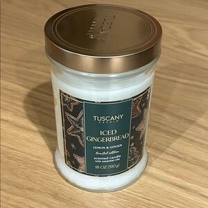 Tuscany Candle Iced Gingerbread Scented Candle Limited Edition